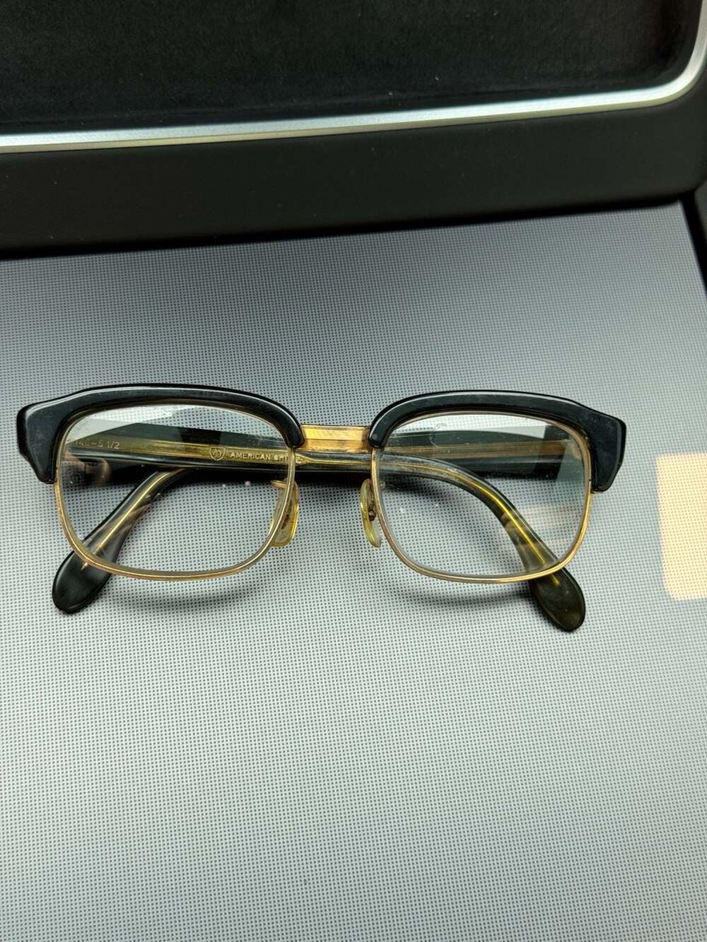 Vintage American Optical Browline Eyeglasses 1/20 14K Gold Filled